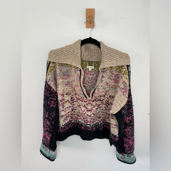 Pilcro Multicolor V-Neck Sweater - Picture 2 of 5
